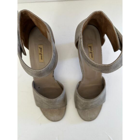 Paul Green Metallic Suede Ankle Strap Sandal US 10 - Picture 4 of 8